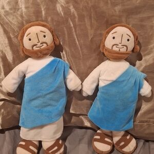Plush Figure Toy in Blue Robe - Soft Comfort Toy